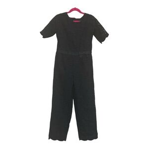 Elegant Navy Blue Lace Jumpsuit by Janie and Jack Size 7